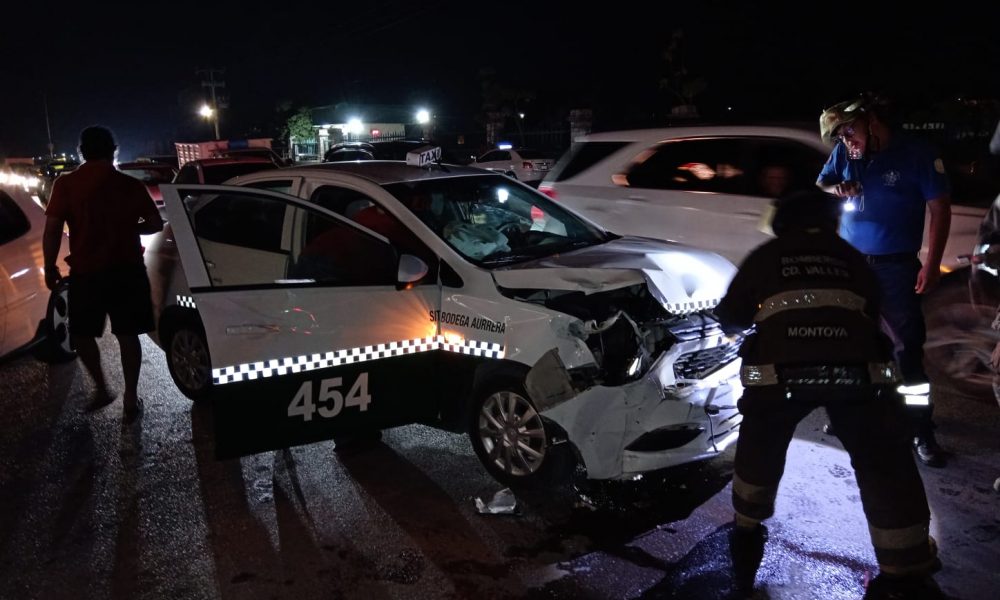 Taxista supuestamente borracho chocó tres veces en Valles – Frontal ...